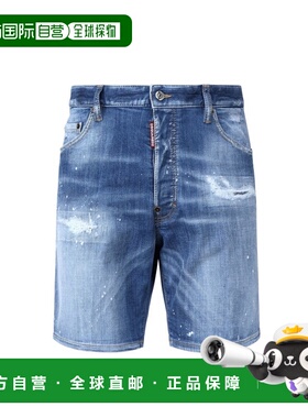 香港直邮DSQUARED2 女士短裤 S74MU0881S30872470DENIM SS2025