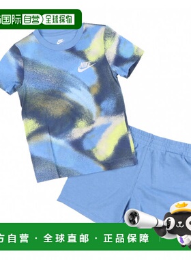 日本直邮Nike 儿童T恤短裤套装 NKN CLUB EXPRESS SS TEE SHORT 8