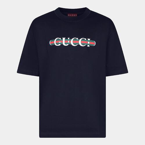 GUCCI 男士T恤 784361XJGTE4804 CO 黑色 短袖T恤