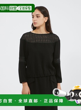 1h可退 日本直邮EPOCA 女装 透湿蕾丝拼接衬衫 M5M27628__