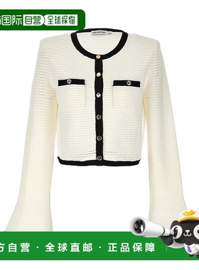 1h可退 香港直邮SELF-PORTRAIT 女士针织毛衣 SS24217JCWHITEBLAC