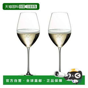 6449 日本直邮RIEDEL醴铎 445ml 一对 28水晶 香槟杯红酒杯