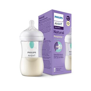 欧洲直邮英国飞利浦新安怡Avent宽口自然原生防母乳柔软防胀气防