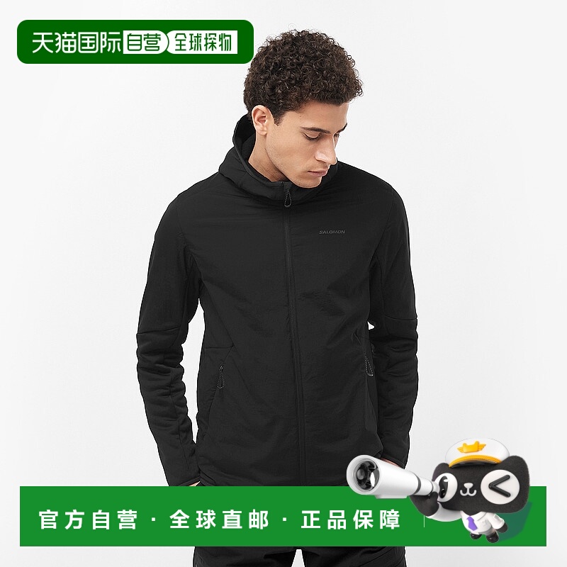日本直邮SALOMON OUTLINE HYBRID WARM 男士带帽中层夹克 [outlin