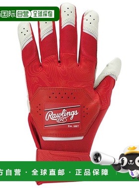 日本直邮Rawlings 双手用 Workhorse 击球手套 [无] 红色