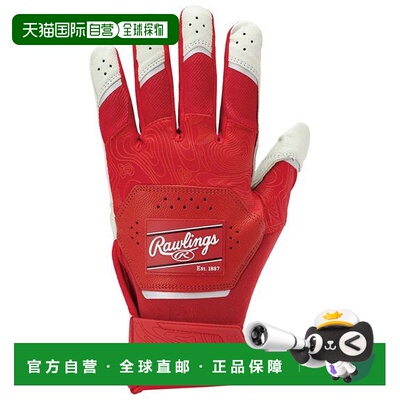 日本直邮Rawlings 双手用 Workhorse 击球手套 [无] 红色