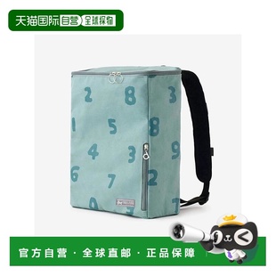 日本直邮日潮 SouSou薄荷绿数字盒子背包5720036尼龙双肩包
