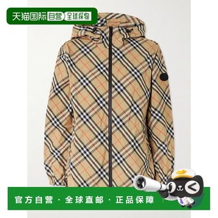 格紋連帽夾克 女士 8110303外套 巴宝莉 Burberry