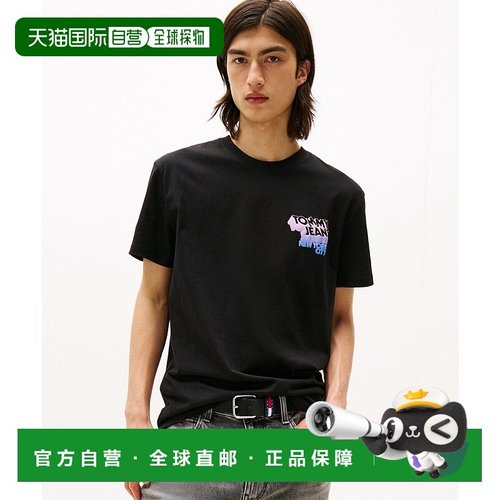 日本直邮TOMMY HILFIGER 堆叠印花T恤 [TO3203EM012699]短袖女装