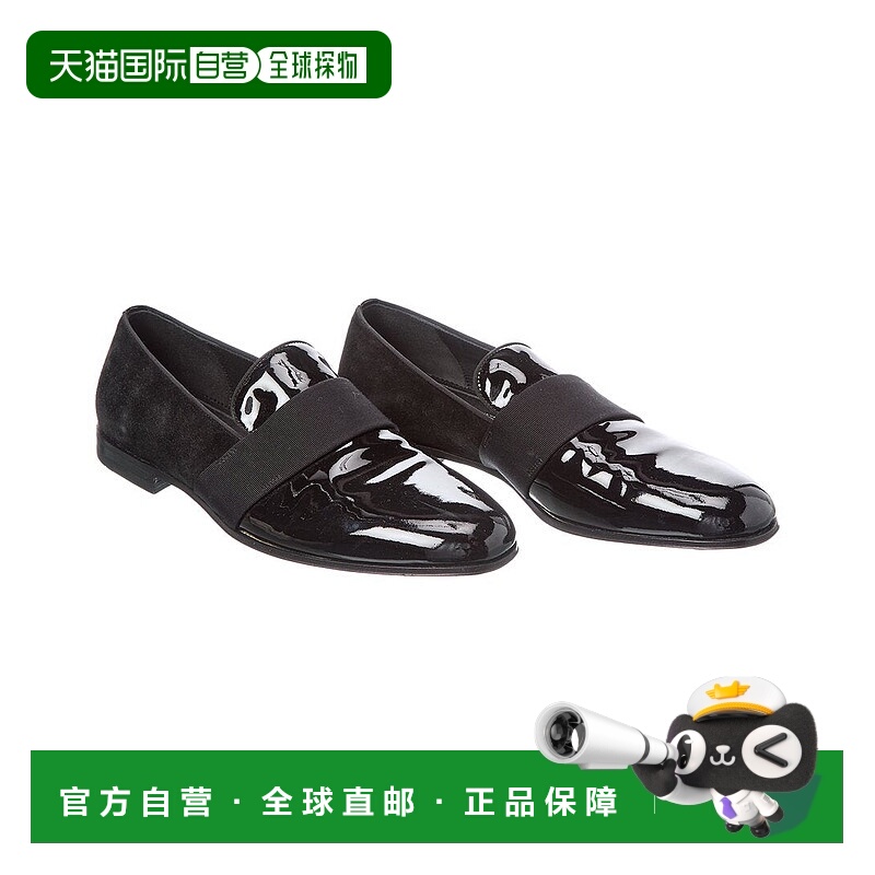 自营salvatore ferragamo菲拉格慕漆皮和绒面乐福鞋（正品二手）-