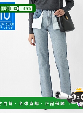 日本直邮MM6 Maison Margiela 女士蓝色拉链牛仔裤 s52la0256 m30