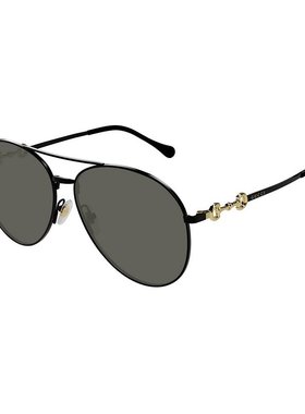 Gucci 古驰 女士 飞行员太阳镜 GG1698S black黑色 舒适时尚