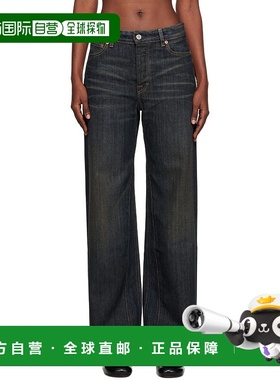 1h可退 香港直邮潮奢 Our Legacy 女士 海军蓝 Treble Cut 牛仔裤