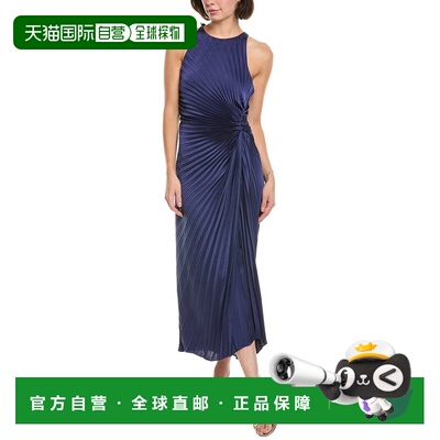 自营A.L.C. Reagan Midi Dress - blue 美国奥莱直发