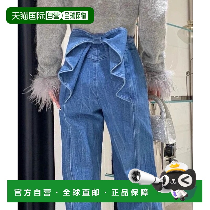 1h可退 日本直邮UP START 女士背部蝴蝶结设计牛仔裤 LP0369