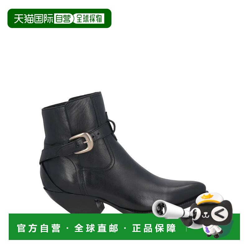 香港直邮Celine 思琳 女士 脚踝靴 BLACK黑色短靴 时尚舒适厚底鞋图片