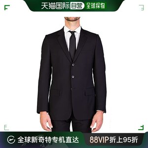 香港直邮DIOR HOMME 男士初剪羊毛两粒扣西装黑色 433C710A-1800-