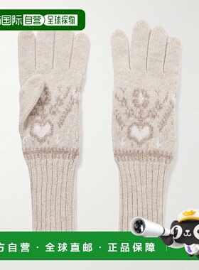 1h可退 香港直邮潮奢 KHAITE 女士 Domini 'Fair Isle' 羊绒手套