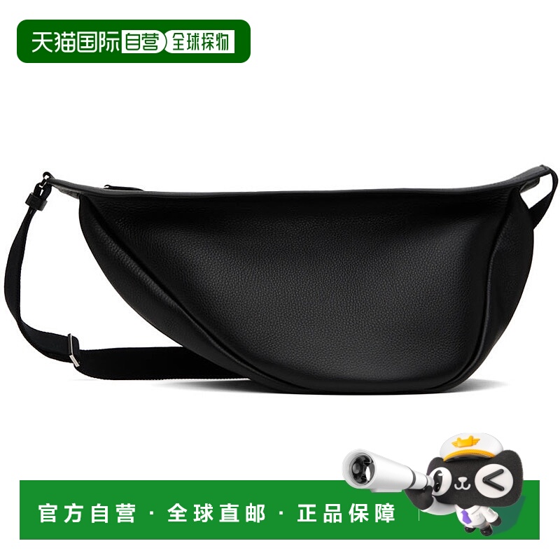 香港直邮潮奢 The Row 女士 黑色大号 Slouchy Banana 斜挎包 W11