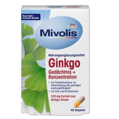 Mivolis提取物记忆增强含锌脑疲劳40粒维生素B12