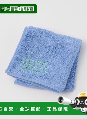 1h可退 日本直邮THING FABRICS 男士别注刺绣品牌Logo纯棉手帕 32