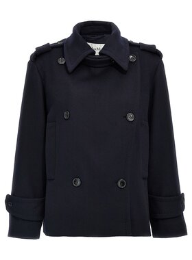 MAX MARA 女士大衣 LAVENO005A AW2024 蓝色 'Laveno' coat
