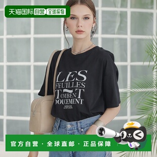 1h可退 日本直邮earth music&ecology 女士 宽松常规版型印花T恤