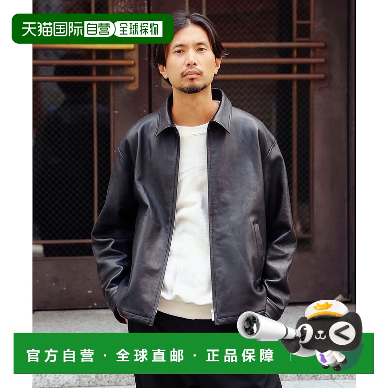 1h可退 日本直邮B:MING by BEAMS 男装 羊革单排拉链皮夹克 放松