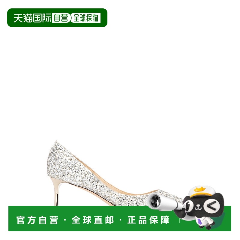 香港直邮JIMMY CHOO 女士高跟鞋 ROMY60CGFCHAMPAGNE尖头徽标