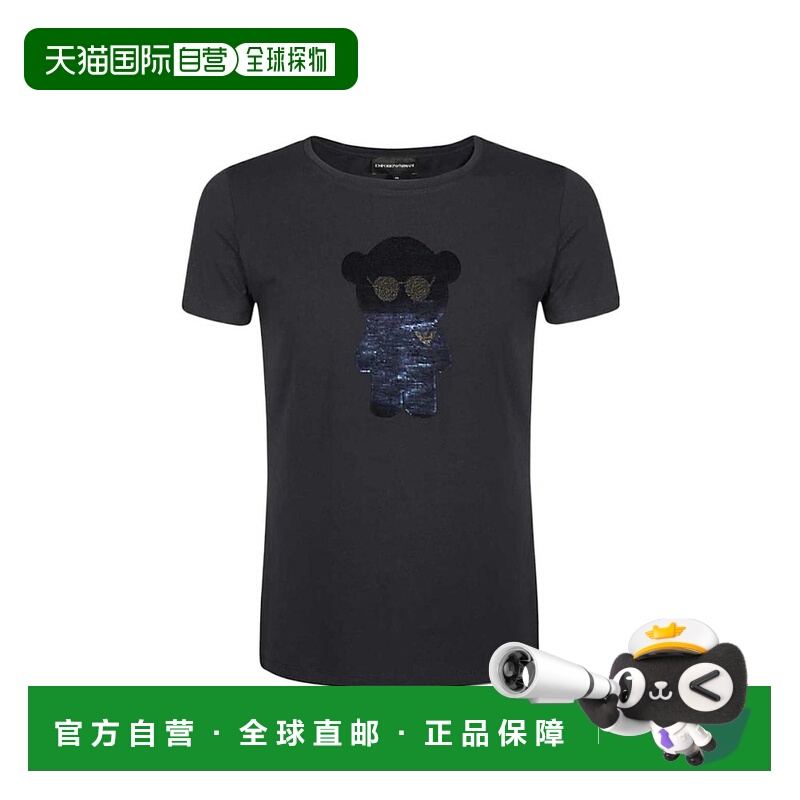 香港直邮Emporio Armani 小熊图案圆领短袖T恤 3H2T6Q2JQAZ0922