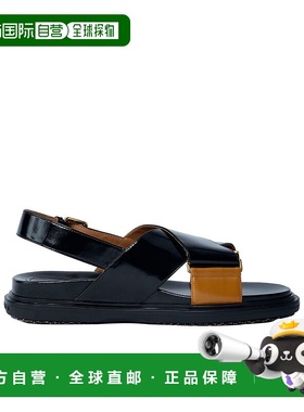 香港直邮Marni Fussbett 交叉绑带凉鞋 FBMS015701P4574