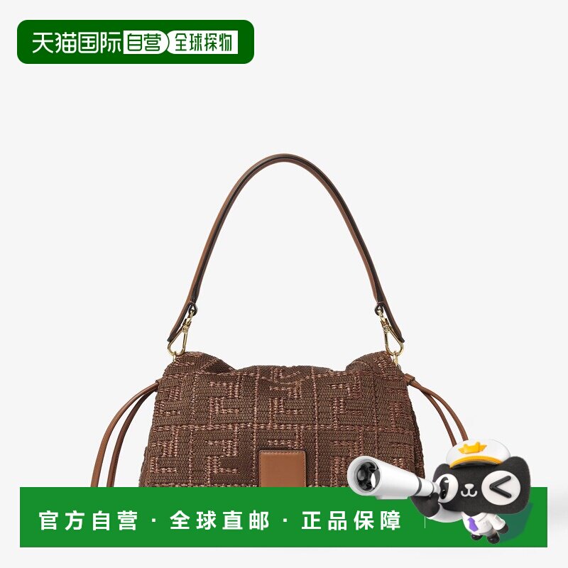 香港直邮FENDI 女士手提包 8BR833AY6GF1UJK AW2026 棕色 "Mamma