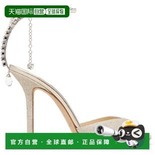 周仰杰 女士 凉鞋 香港直邮Jimmy 100 Choo Saeda 1h可退 银色