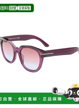 自营 Tom Ford女士Tamara 54毫米太阳镜-紫色 美国奥莱直发