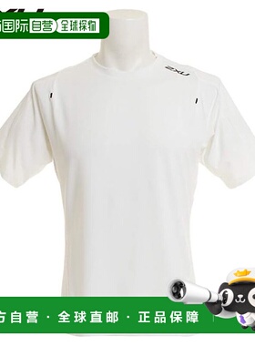 日本直邮2XU 男士弹力针织短袖圆领上衣 (MR6009A)白色和黑色可选
