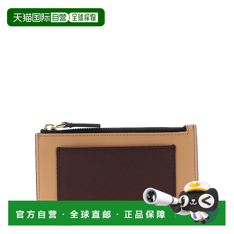 香港直邮Marni 玛尼 女士 Saffiano 拉鍊卡夾 PFMO0025U7LV520