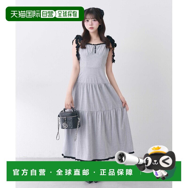 日本直邮OLIVE des OLIVE 女装 软褶边吊带长裙 1161090110连衣裙