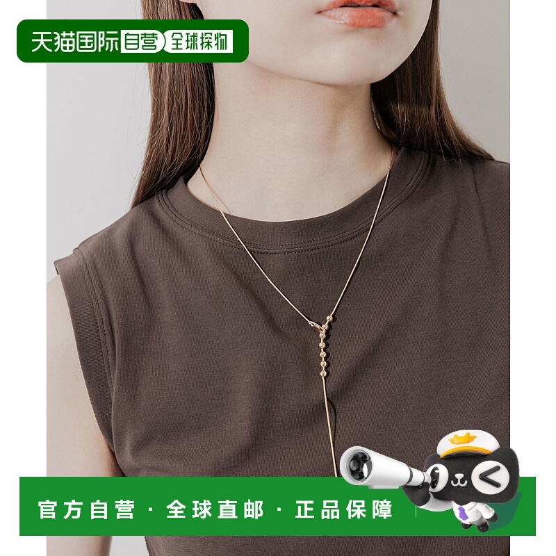 1h可退 日本直邮SMELLY 女士 金属Y字项链 摇曳球饰设计 SMA62PF0