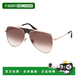 自营Tom Ford Sunglasses Aviator Full Rim, Shiny Rose Gold Fr
