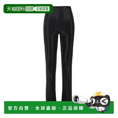 自营versaceCrystal Embellished Flare Pants - black 美国奥莱