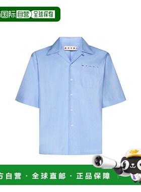香港直邮MARNI 男士衬衫 CUMU0213P8USCT88L2B50 AW2025 蓝色