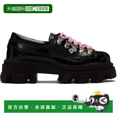 1h可退 香港直邮潮奢 GANNI 甘尼 女士 黑色 Cleated 德比鞋 B103