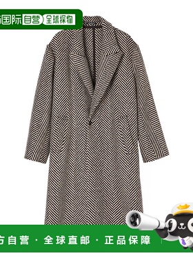 香港直邮Emporio Armani 粗花呢单排扣西装大衣 EM003579TE17067