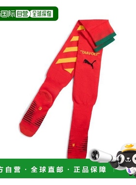 韩国直邮PUMA PUMA 彪马 ACM X OFFWHITE 白人图案红色长袜