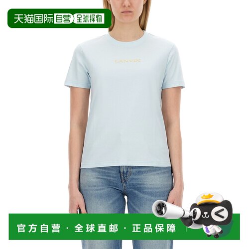 香港直邮LANVIN 女士T恤 RWTS0030J134E24270 SS2024 白色