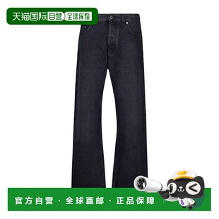 腰带环牛仔裤 White OMYA138C99DEN002 香港直邮Off 1h可退