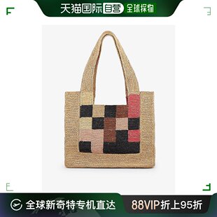 raffia 托特包 女士 香港直邮潮奢 Checkerboard bag Sandro tote