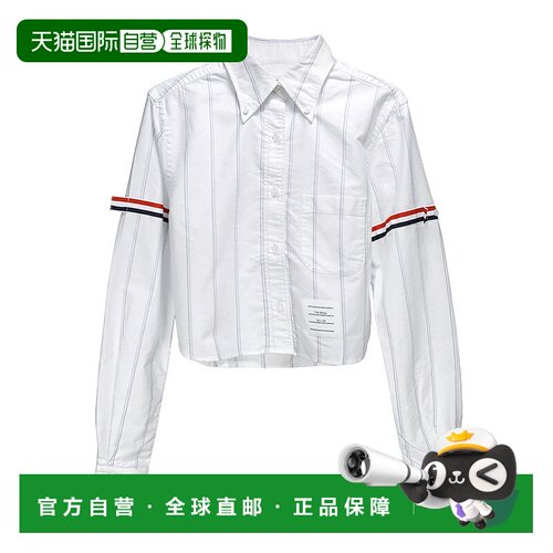 香港直邮Thom Browne RWB细节短款衬衫上衣FLL183O_XYYF0660100女