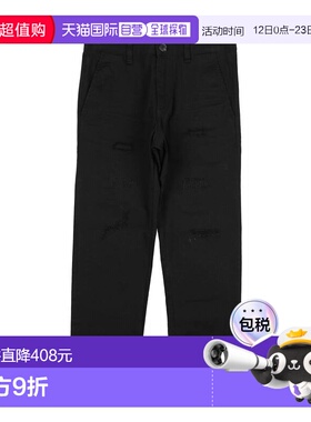 1h可退 香港直邮Dsquared2 二次方 女童 休闲长裤童装 black黑色