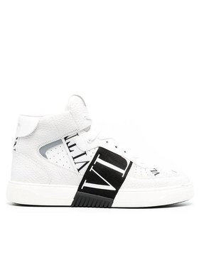 VALENTINO 男士靴子 XY2S0E03WRQ24P CO 白色 高帮系带运动鞋